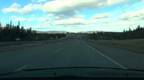 Driver's view highway speed driving Video stock 602466