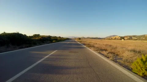 Drivers View on a ocean road (coastal highway) in Greece. (Part 3/3) Video stock 67211443