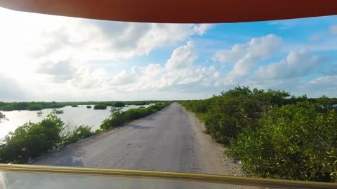 Drivers view through front windscreen of... | Stock Video | Pond5