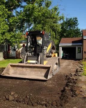Driveway replacement Foto stock