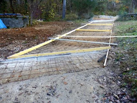 Driveway under Construction Stock Photos