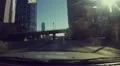 Driving onto the 110 from the 5 and through downtown Los Angeles - 14 HD Footage