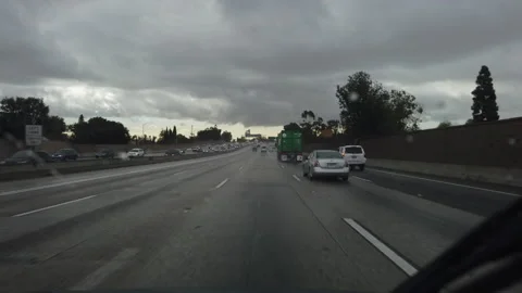 Driving On The 405 Freeway Stock Footage 156757880
