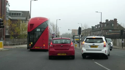 Driving A5 Edgware Road toward central London Видео 160007812