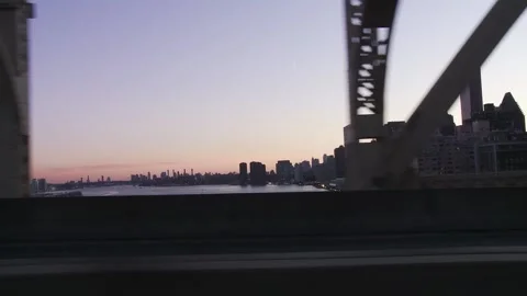 DRIVING ACROSS BRIDGE -1 of 3 ANGLES - CLIP7 CAM1 Stock Footage 201500544