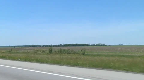 Driving across Midwest in June Stock Footage 24650189