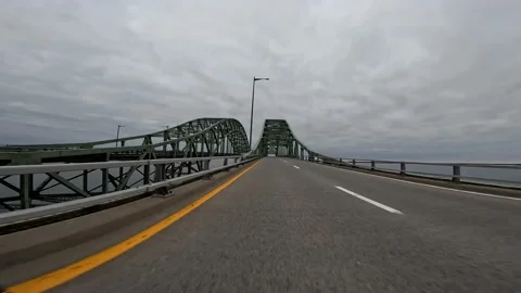 Driving Across The Robert Moses Bridge in 4K Stock Footage 231477710