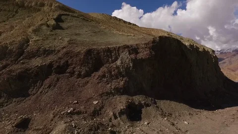 Driving across a rocky mountain range Video stock 107629140