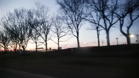 Driving by airport Stock Footage 232871845