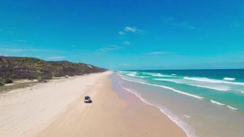 Driving Along Beach 3 Stock Footage 178468006