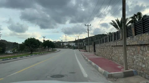 Driving Along Bodrum Turkey Roads Stock Footage 242850853