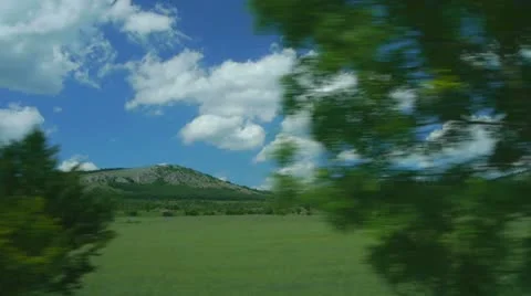 Driving along the countryside Stock Footage 20558971