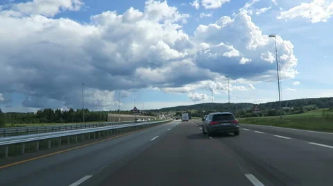 Driving along the e6 road from oslo towards Trondheim. Video stock 66362569