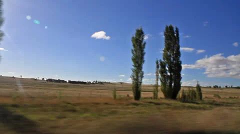Driving along fields Video stock 24301086