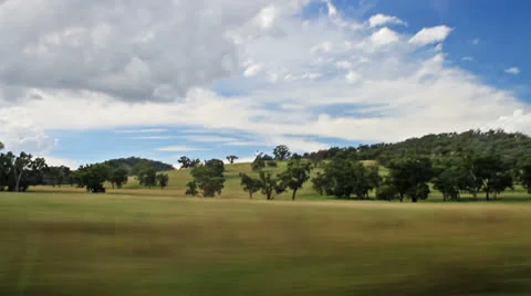 Driving along forest and fields Video stock 23711986