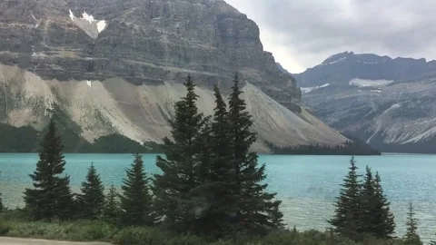 Driving along a lake Stock Footage 93688327