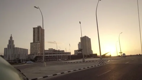 DRIVING ALONG MALECON 3 Stock Footage 72782647