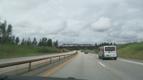 Driving along the motorway E6 from Oslo towards Trondheim (Norway) Video stock 66358271