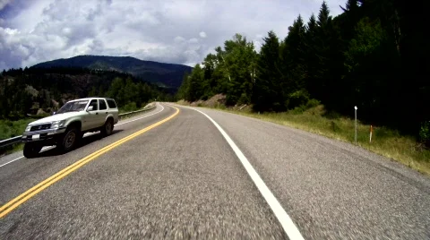 Driving along mountain road Video stock 503245
