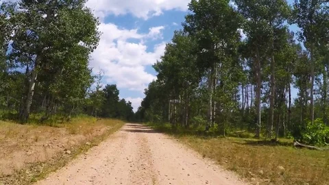Driving along a Mountain road Stock Footage 84141182