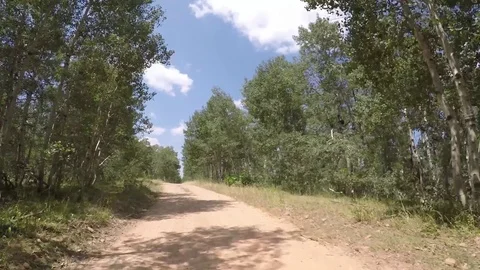 Driving along a Mountain road Stock Footage 84141203