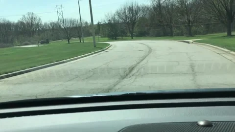 Driving along park Stock Footage 184147267