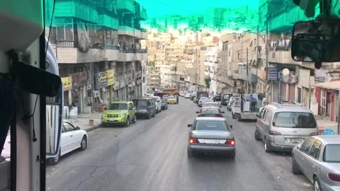 Driving in Amman Jordan Stock Footage 283760381