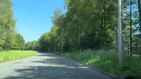 Driving Amsterdam Netherlands Outer Districts with Residential Streets and Traff Video stock 337049310