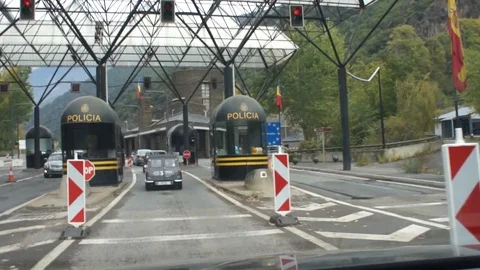 Driving Into Andorra From Spain Stock Footage 97362842