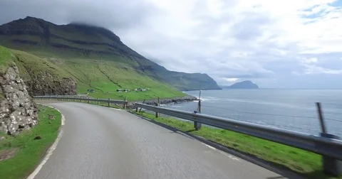 Driving around in Faroe Islands Stock Footage 83316304