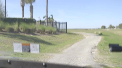 Driving Around Inside Golf Cart Stock Footage 141078760