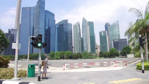 Driving around Singapore Stock Footage 130696431