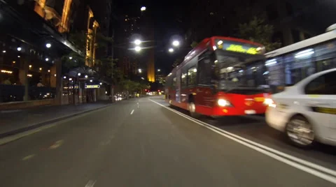Driving around Sydney - The Rocks - Time lapse Stock Footage 34657454