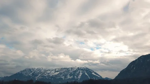 Driving in Austria view of the Alps Stock Footage 102292664