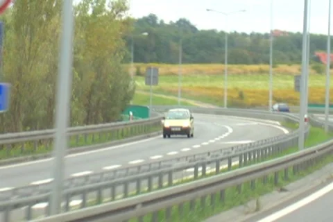 Driving on  Autobahn Stock-Footage 8830014