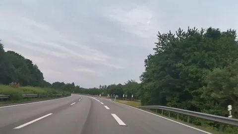 Driving on the autobahn in germany Stock Footage 161666839