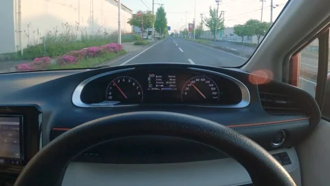 Driving in an automobile Stock Footage 240974712