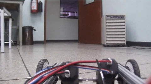 Driving the autonomous car Stock Footage 78189214