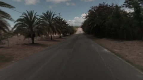 Driving back view Stock Footage 260578340