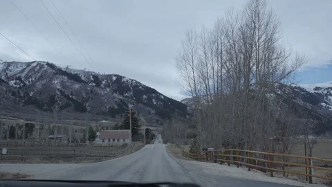 Driving in the backcountry Video stock 85684253