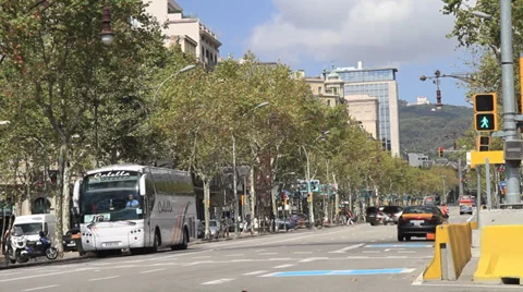 Driving in Barcelona Stock Footage 38212095