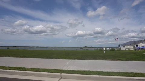 Driving By Bay Stock Footage 98909882