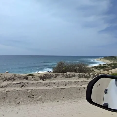 Driving at the beach Stock Footage 236265016