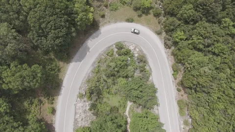 Driving on a bendy road Right to Left Stock Footage 288725771