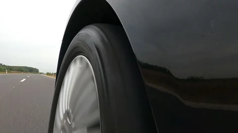 Driving Black Car Stock Footage 140634215