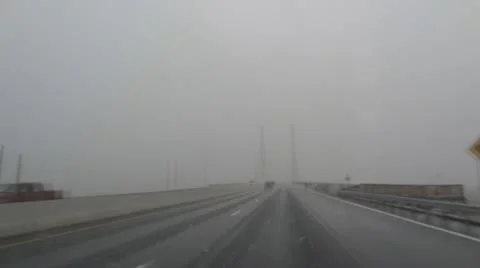 Driving in blizzard 스톡 동영상 22219378