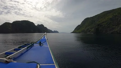 Driving boat at the Philippines. Stock Footage 135276318