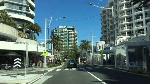 Driving Into Broadbeach On The Gold Coast Stock Footage 77776117
