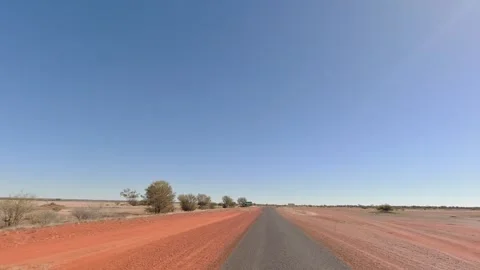 Driving - Bulloo Developmental Rd / Cooper Developmental Rd QLD Stock Footage 331621195