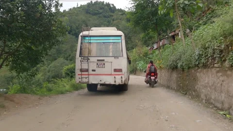 Driving on a Bumpy Muddy Road Stock Footage 163273766
